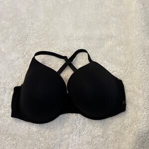 VS Pink Womens Wear Everywhere Push-Up Bra in Black Sz 38 DD Sexy Casual Minimal